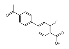 4-(4-acetylphenyl)-2-fluorobenzoic acid结构式