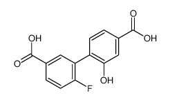 4-(5-carboxy-2-fluorophenyl)-3-hydroxybenzoic acid结构式