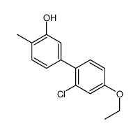 5-(2-chloro-4-ethoxyphenyl)-2-methylphenol结构式