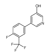 5-[4-fluoro-3-(trifluoromethyl)phenyl]pyridin-3-ol结构式