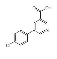 5-(4-chloro-3-methylphenyl)pyridine-3-carboxylic acid结构式