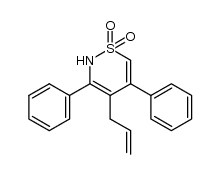 4-allyl-3,5-diphenyl-2H-1,2-thiazine 1,1-dioxide Structure