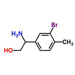 2-Amino-2-(3-bromo-4-methylphenyl)ethanol结构式