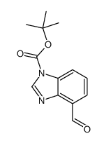 tert-butyl 4-formylbenzimidazole-1-carboxylate structure