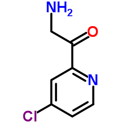 2-amino-1-(4-chloropyridin-2-yl)ethanone结构式