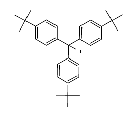 (tris(4-(tert-butyl)phenyl)methyl)lithium Structure