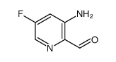 3-amino-5-fluoropyridine-2-carbaldehyde structure