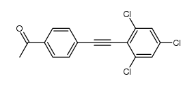 1-[4-(2,4,6-trichloro-phenylethynyl)phenyl]ethanone结构式