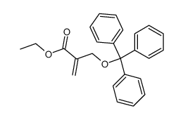 ethyl 2-(triphenylmethoxymethyl)propenoate Structure