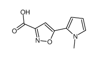 5-(1-甲基-2-吡咯基)异噁唑-3-甲酸结构式