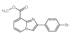 Methyl 2-(4-bromophenyl)imidazo[1,2-a]pyridine-8-carboxylate structure