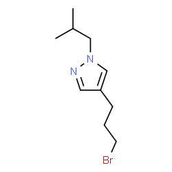4-(3-Bromopropyl)-1-isobutyl-1H-pyrazole Structure
