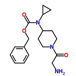 Benzyl cyclopropyl(1-glycyl-4-piperidinyl)carbamate Structure