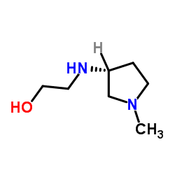 2-{[(3R)-1-Methyl-3-pyrrolidinyl]amino}ethanol Structure