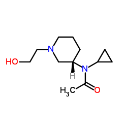 N-Cyclopropyl-N-[(3S)-1-(2-hydroxyethyl)-3-piperidinyl]acetamide Structure
