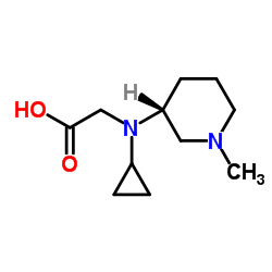 N-Cyclopropyl-N-[(3R)-1-methyl-3-piperidinyl]glycine Structure