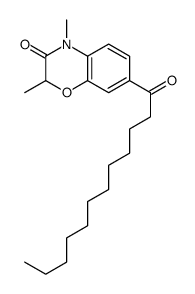 7-dodecanoyl-2,4-dimethyl-1,4-benzoxazin-3-one Structure