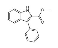 methyl 3-phenyl-1H-2-indolecarboxylate结构式