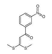 3,3-BIS-METHYLSULFANYL-1-(3-NITRO-PHENYL)-PROPENONE structure