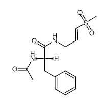 N-(N'-acetyl-L-phenylalanyl)-3-amino-1-(methylsulfonyl)-1-propene结构式