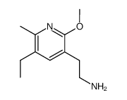 2-methoxy-3-(2-aminoethyl)-5-ethyl-6-methylpyridine Structure