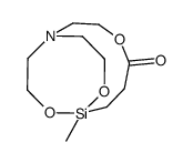 8-methyl-4,9,14-trioxa-1-aza-8-silabicyclo[6.3.3]tetradecan-5-one结构式