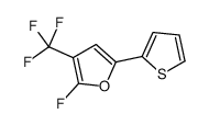2-fluoro-5-thiophen-2-yl-3-(trifluoromethyl)furan Structure