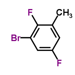 1-溴-2,5-二氟-3-甲基苯结构式