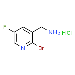 (2-Bromo-5-fluoropyridin-3-yl)methanamine hydrochloride Structure