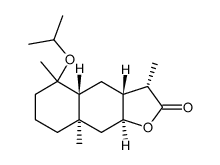 (3S,3aR,4aR,8aR,9aS)-5-Isopropoxy-3,5,8a-trimethyl-decahydro-naphtho[2,3-b]furan-2-one Structure