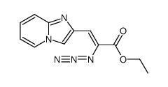 ethyl 2-azido-3-(imidazo[1,2-a]pyridin-2-yl)propenoate结构式