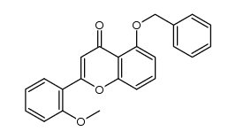 5-(benzyloxy)-2-(2-methoxyphenyl)-4H-chromen-4-one结构式