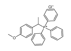 (1-(4-methoxyphenyl)ethyl)triphenylphosphonium chloride Structure