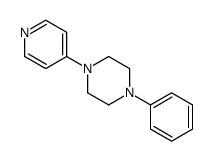 1-Phenyl-4-(4-pyridinyl)piperazine Structure