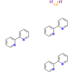 Cobalt(2+) chloride 2,2'-bipyridine (1:2:3) Structure