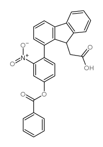 4-benzoyloxy-2-nitrophenyl 9-fluorene acetate结构式