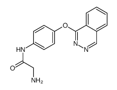 2-amino-N-(4-phthalazin-1-yloxyphenyl)acetamide结构式