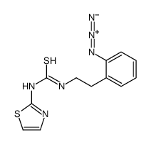 1-[2-(2-azidophenyl)ethyl]-3-(1,3-thiazol-2-yl)thiourea结构式