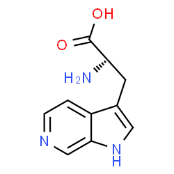 (S)-2-氨基-3-(1H-吡咯并[2,3-c]吡啶-3-基)丙酸结构式