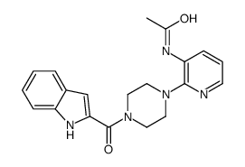 N-[2-[4-(1H-indole-2-carbonyl)piperazin-1-yl]pyridin-3-yl]acetamide结构式