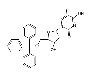 2'-Deoxy-5-iodo-5'-O-(triphenylmethyl)uridine结构式