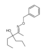 2-Hexanone, 3-hydroxy-3-propyl-, O-(phenylmethyl)oxime structure