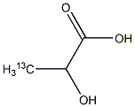 L-Lactic acid-3-13C结构式