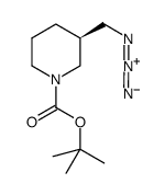 (R)-tert-butyl 3-(azidomethyl)piperidine-1-carboxylate结构式