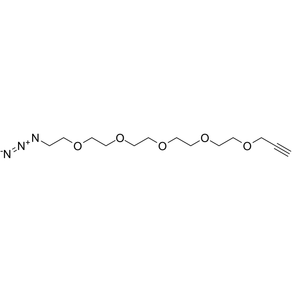 Propargyl-PEG5-azide结构式