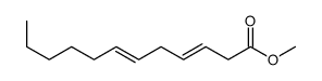 3,6-Dodecadienoic acid methyl ester Structure