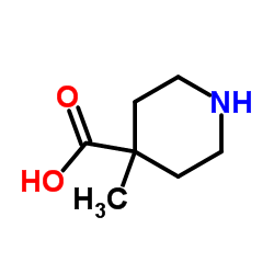 4-Methyl-4-piperidinecarboxylic acid structure