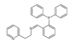 1-(2-diphenylphosphanylphenyl)-N-(2-pyridin-2-ylethyl)methanimine Structure