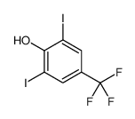2,6-Diiodo-4-(trifluoromethyl)phenol Structure