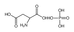 (2S)-2-aminobutanedioic acid,phosphoric acid Structure